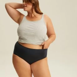 Culotte Très Haute One Size Noir JUST ONE MICRO -Belle Lingerie Soldes BL04600 030 WEB 3