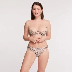 Soutien-gorge Emboîtant Avec Armatures Beige Imprime Marbella -Belle Lingerie Soldes BL14494 9K4 WEB 3