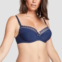 Soutien-gorge Emboîtant Avec Armatures Marine Sydney Pure 8 Soutien-gorge Emboîtant Avec Armatures Marine Sydney Pure -Belle Lingerie Soldes BL14563 021 WEB 1