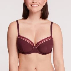 Soutien-gorge Emboîtant Avec Armatures Cassis Sydney Pure 8 Soutien-gorge Emboîtant Avec Armatures Cassis Sydney Pure -Belle Lingerie Soldes BL14563 08B WEB 11